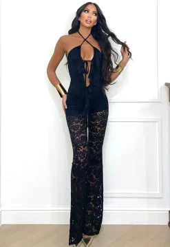 Fashion Tuta lace obsession nera Completi & Tute