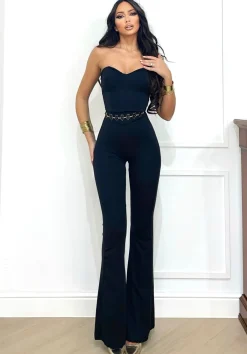 New Tuta nera a fascia push up Completi & Tute