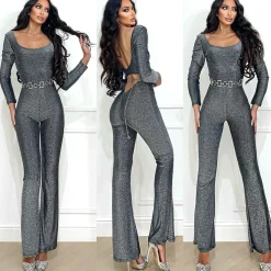 Online Tuta push up silver lurex Completi & Tute