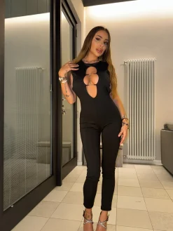 Sale Tuta schiena aperta e catenine Completi & Tute