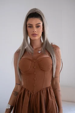 Sale Tutina choco con bottoncini Completi & Tute